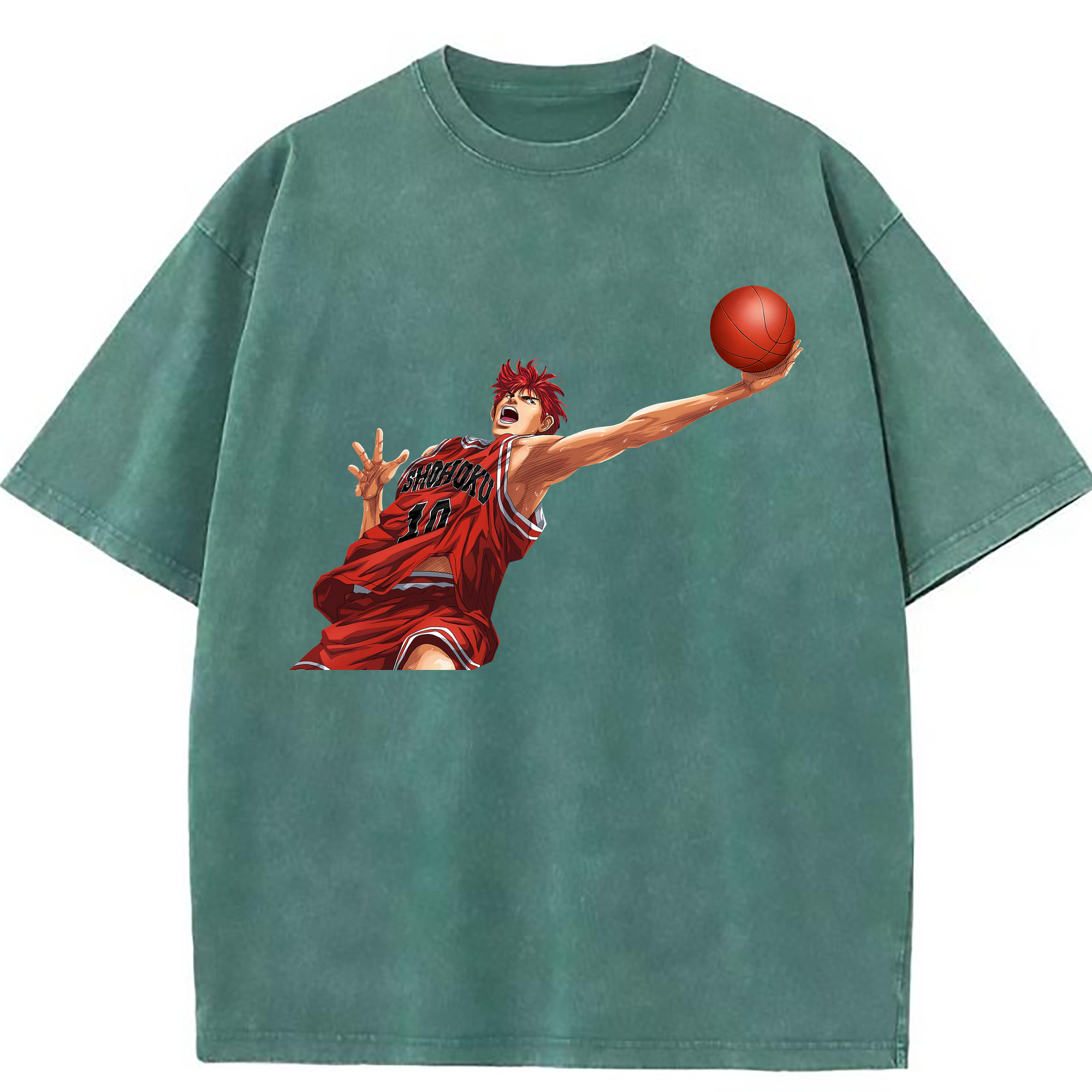 （画像用） SLAM DUNK／スラムダンク 綿100% ヴィンテージ風 半袖Tシャツ（フロントプリント）